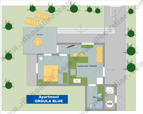 Vill Orgula - Apartment ORGULA BLUE - Silba