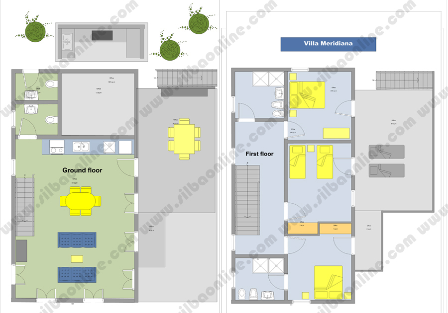 Villa Meridiana — layout